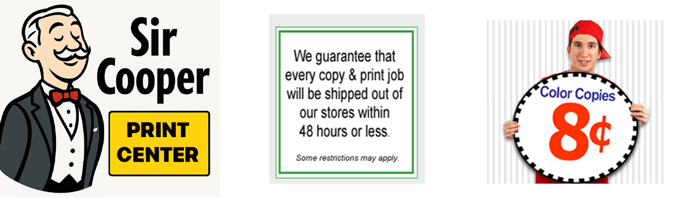 Sir Cooper Poster Printing – 24x36 Quick Turnaround